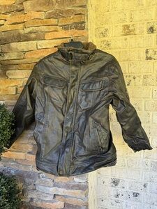 Hawke & Co Faux Leather Jacket-Size 10/12